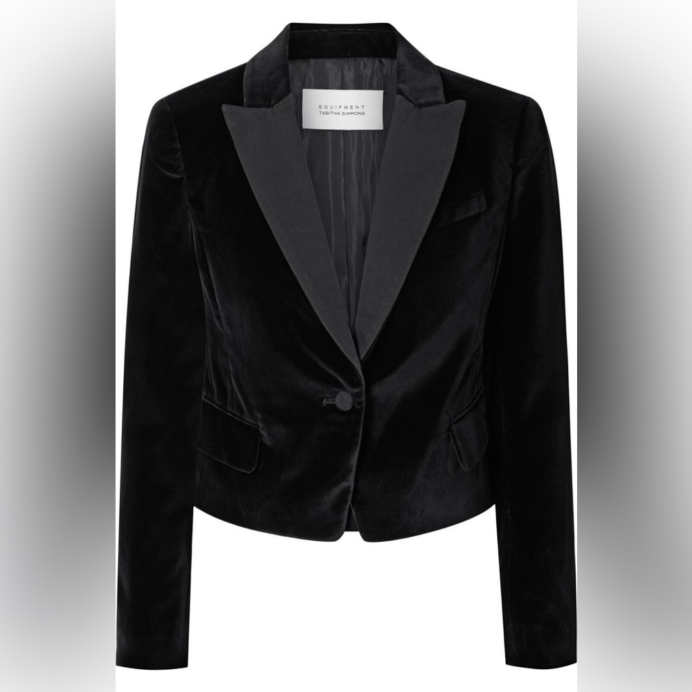 EQUIPMENT X TABITHA SIMMONS
Bourlet Faille-Trimmed Cotton-Velvet Blazer
$575